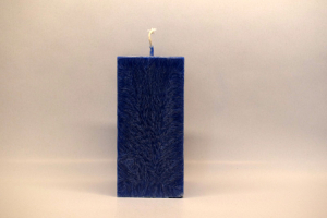 Svíčka kvádr modrá kobalt