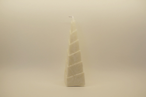 Svíčka pyramida bílá